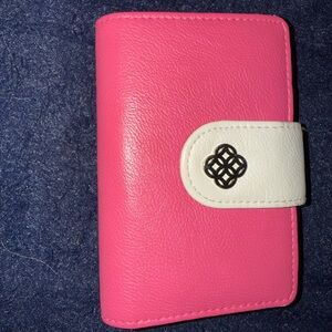 Elegant Pink and White Wallet by [Brand]